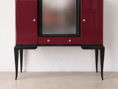 Art Deco High-Gloss Secretaire–Vanity Cabinet, Germany, 1930s