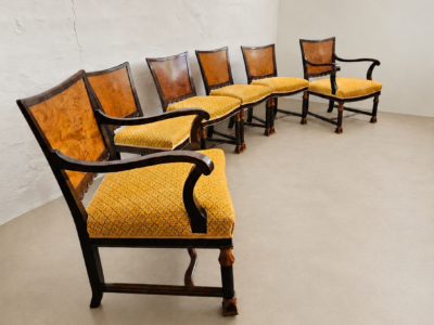 Swedish Grace - Art Deco Dining Set of 6, Sweden, 1930s