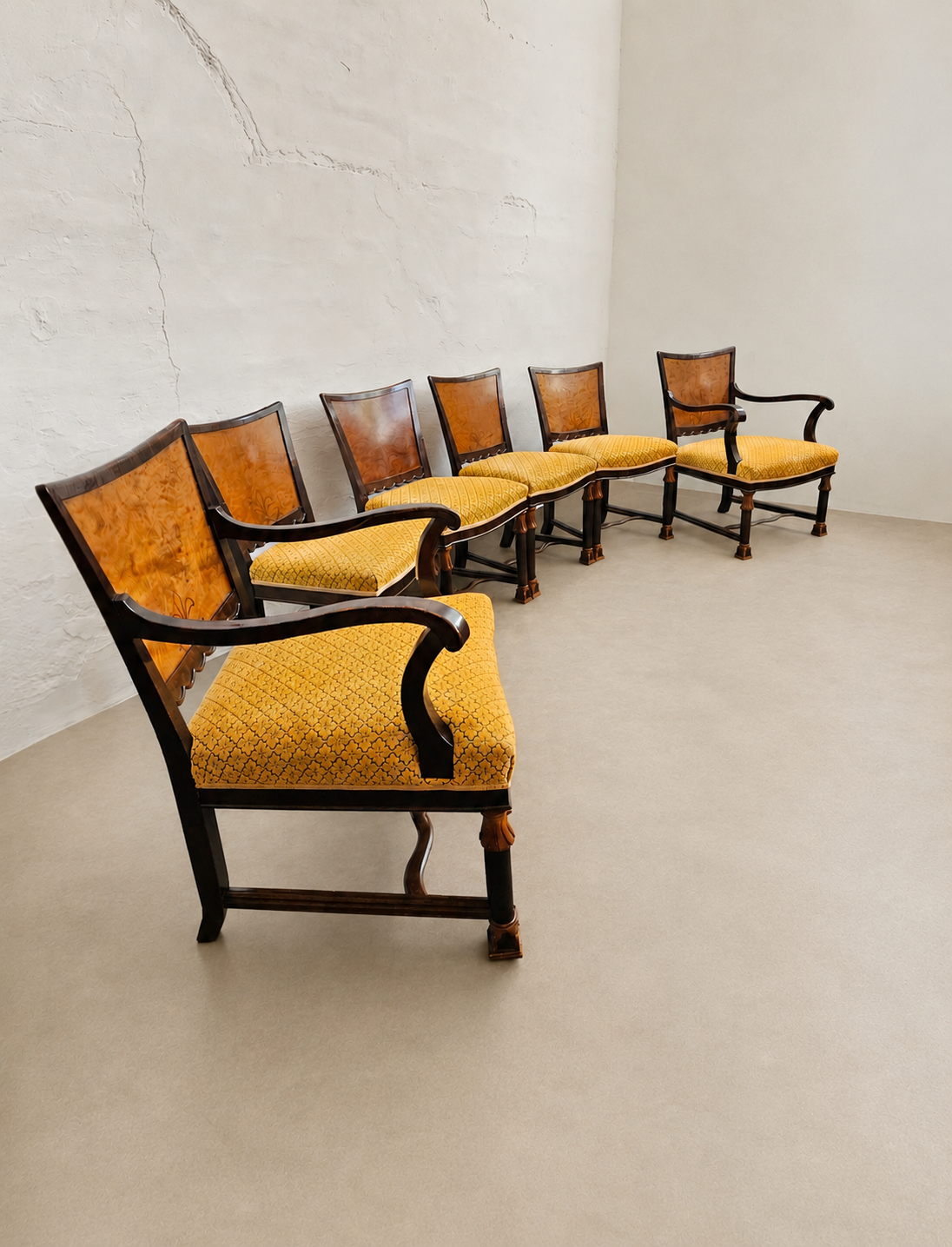 Swedish Grace – Art Deco Dining Set of 6, Sweden, 1930s